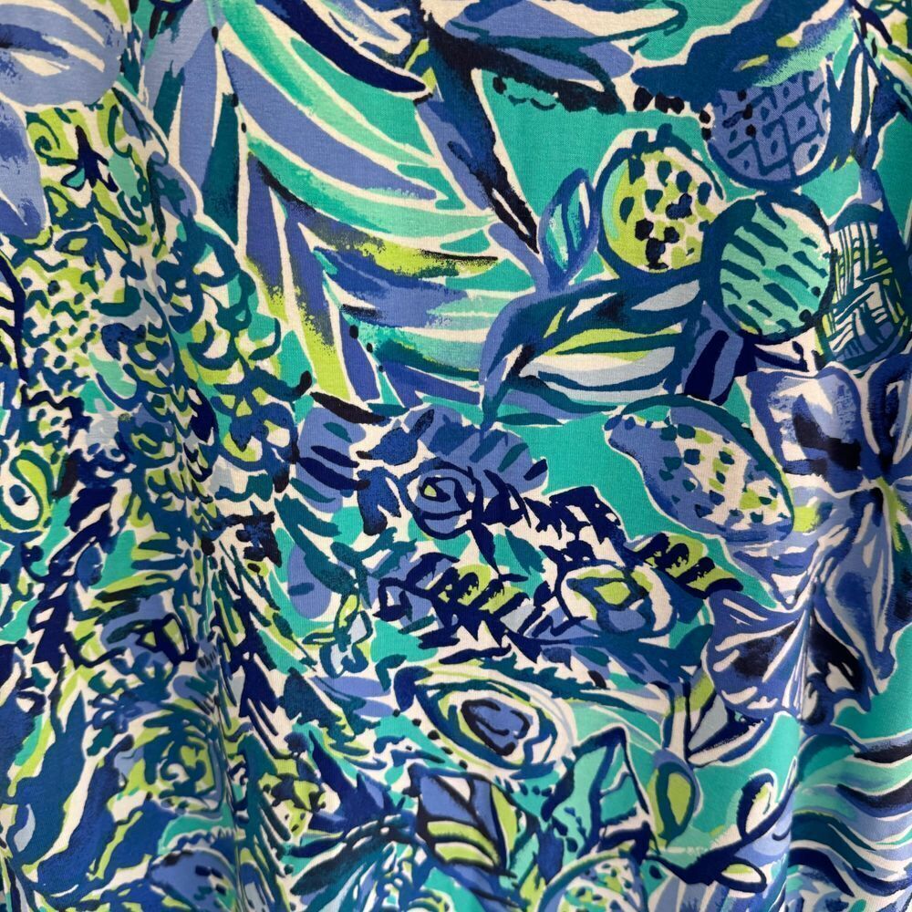Lilly Pulitzer Lula Dress Bennet Blue Sneak a Peak Women's Size XS Preppy Beachy - Picture 10 of 10